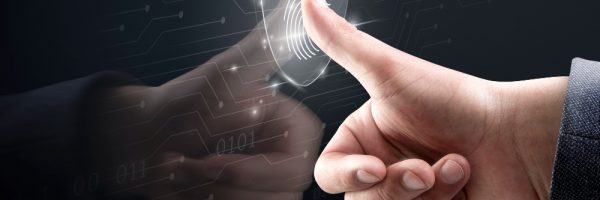 biometric-technology-background-with-fingerprint-scanning-system-virtual-screen-digital-remix